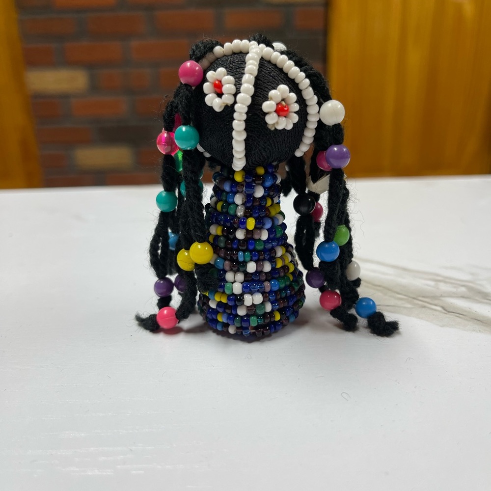 Vintage Ndebele Tribal South African Beaded Ceremonial Doll South Africa